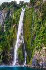 Stirling Falls, Milford Sound, Fiordland National Park, South Island, New Zealand Art Print